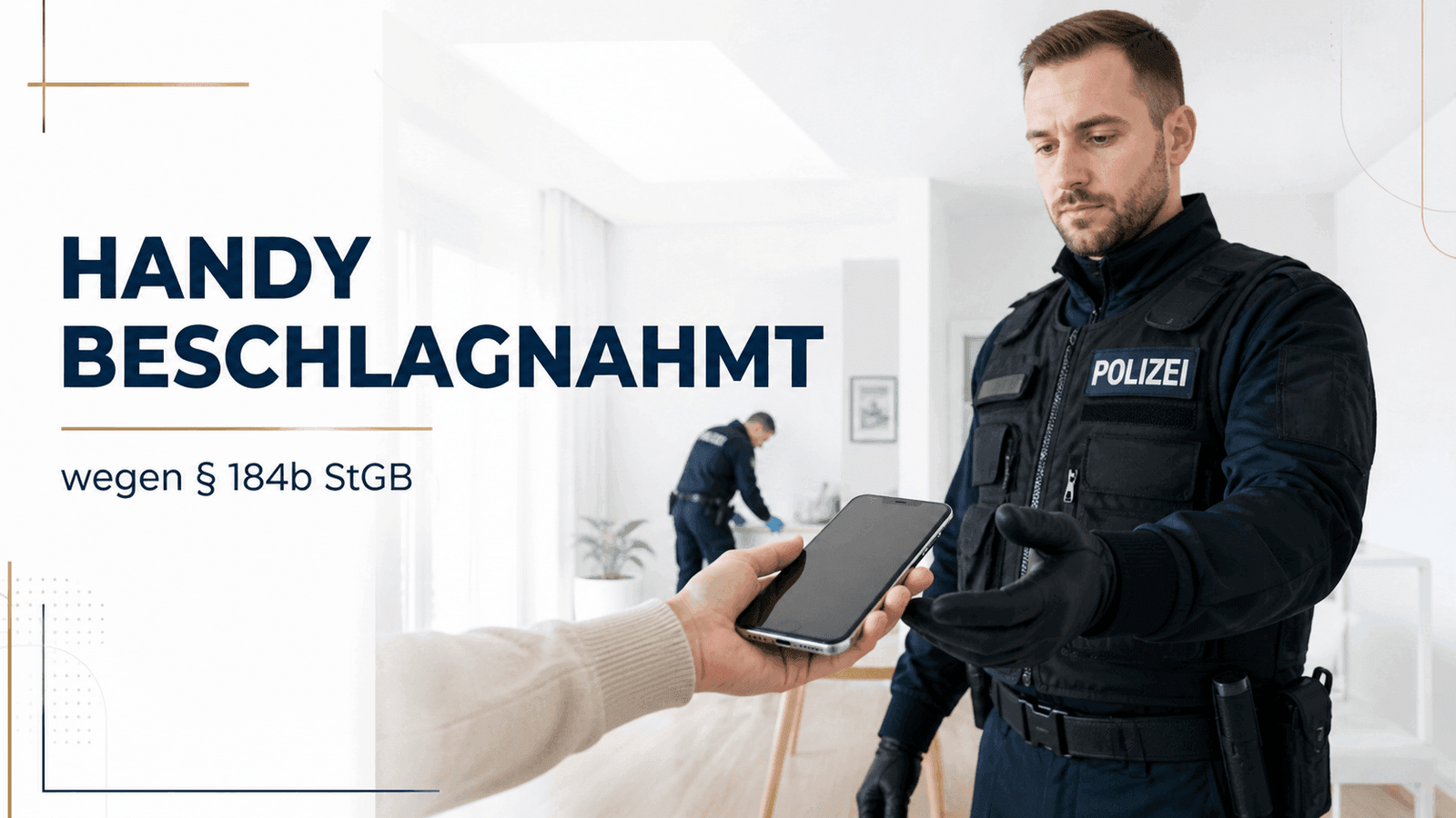 Handy beschlagnahmt wegen Kinderpornografie Was passiert bei § 184b StGB - Straf.Law