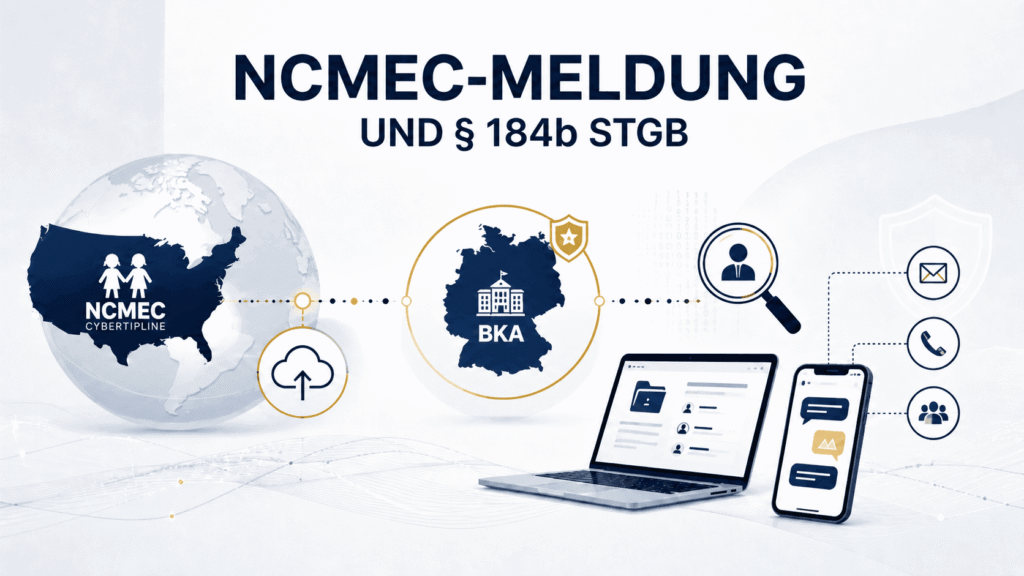 NCMEC-Meldung und Kinderpornografie § 184b StGB Ermittlungen verstehen - Straf.Law