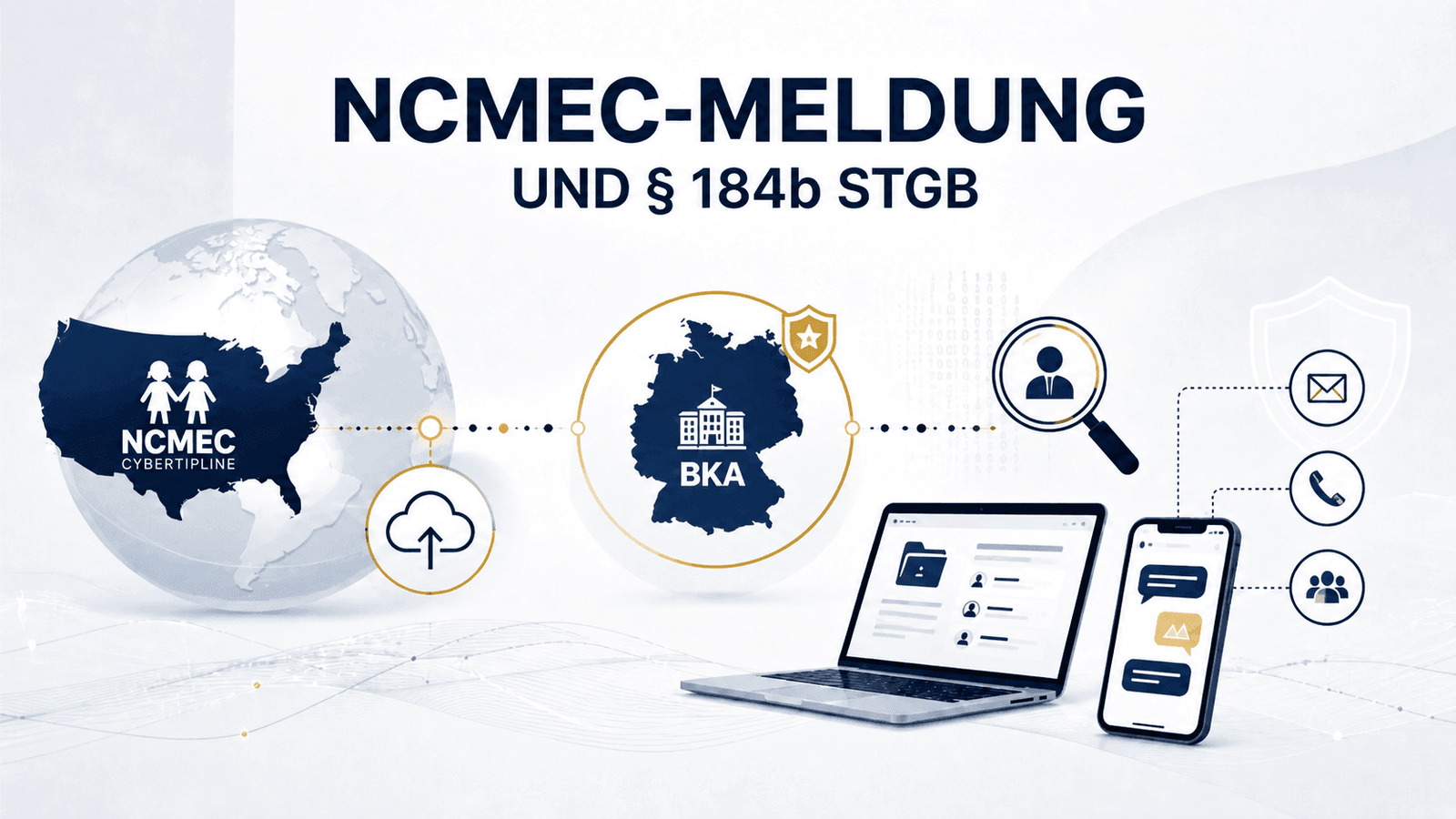 NCMEC-Meldung und Kinderpornografie § 184b StGB Ermittlungen verstehen - Straf.Law