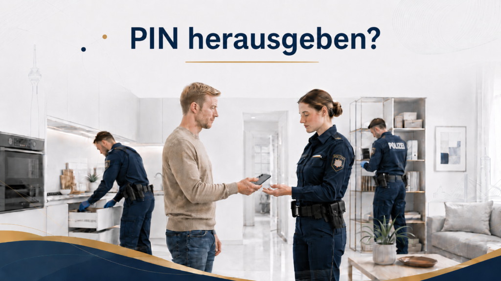 PIN vom Handy herausgeben oder schweigen bei Kinderpornografie-Verdacht § 184b StGB Straf.Law