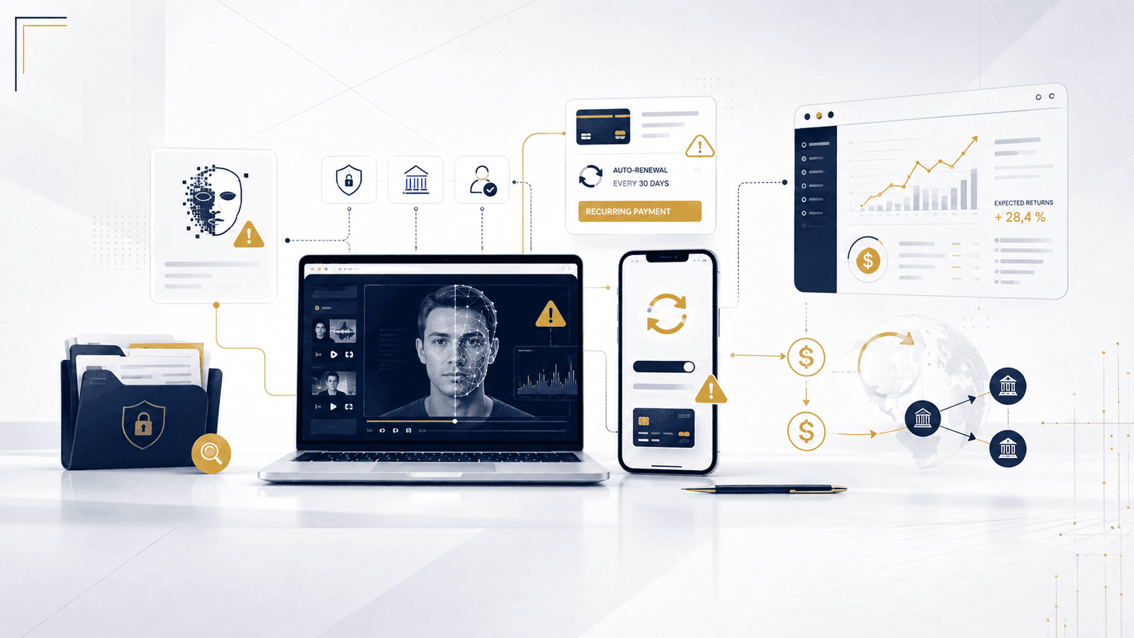Deepfake-Anzeige, Abo-Falle und Anlagebetrug Wann drohen Betrug, Computerbetrug und Geldwäsche Straf.Law